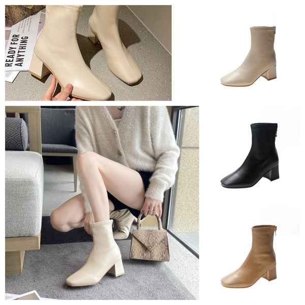 Designer mulheres botas de placa rendas até plataforma tornozelo bota mulheres náilon couro preto botas de combate de salto alto bota de inverno com caixa 35-40