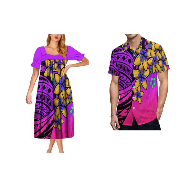 Ankünfte Custom Mumu Image Frauen Tribal Design Hochwertige Kleider Hibiscus Sublimation Print Partykleid 240117