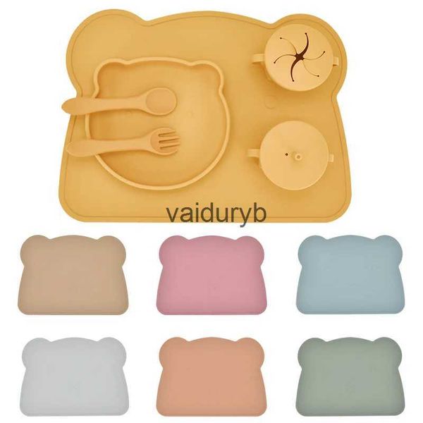 Tazze Piatti Utensili Copertura per alimenti Tovaglietta per bambini Stoviglie per bambini Tovaglietta in silicone Tovaglietta in silicone per neonati Tappetino per neonati per alimentazione per bambini