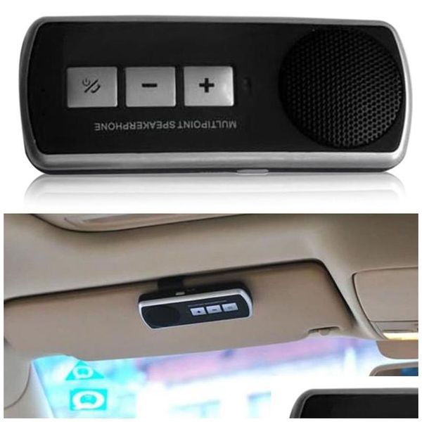 Bluetooth Car Kit Mani Altoparlante Microfono 40 Set/lotto Consegna Goccia Automobili Moto Elettronica Auto Dhs07