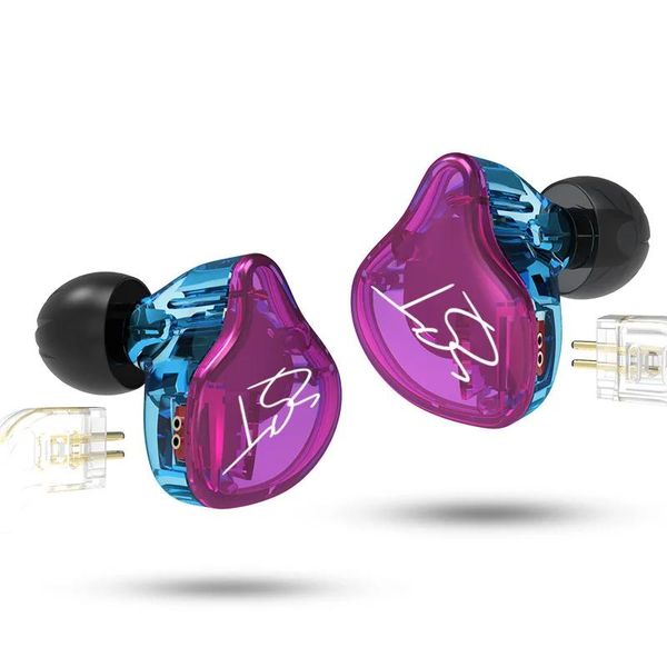 Kopfhörer KZ ZST 1BA+1DD In-Ear-Kopfhörer HiFi Hybrid Drive Bass Musik-Headset mit 2PIN-Kabel KZ EDX ZSN PRO ZSTX ZS10 ES4 ZSX