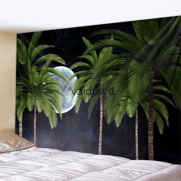 Tapeçarias Tropical planta tapeçaria céu palmeira parede pendurado Nordic ins casa sala de estar quarto tecido pintura fundo decoraçãovaiduryd