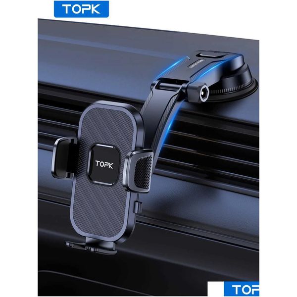 Araba Tutucu Topk Gravity Telefon 11 12 Pro X 8 Evrensel Mount Samsung Android Stand Bırak Teslimat Otomobilleri Motosikletler Otomatik seçin DHGRT