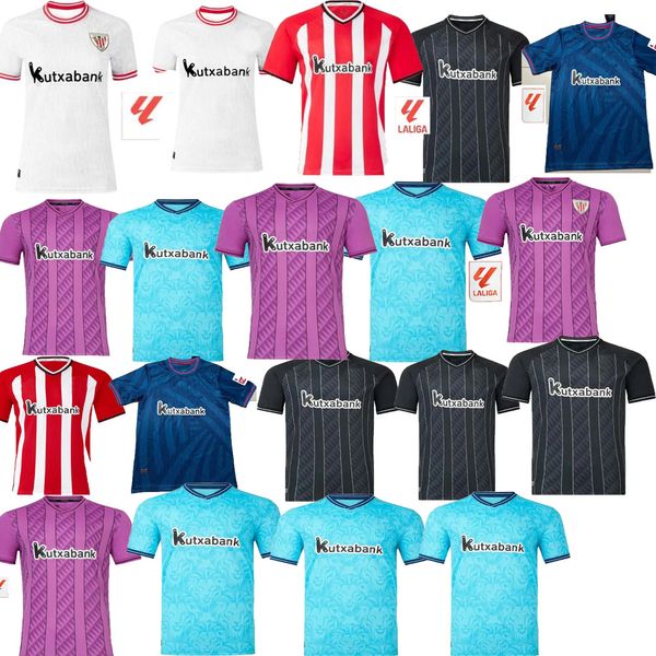 2023 2024 Bilbao Club maglie da calcio 23 24 Atletico ADURIZ GURUZETA WILLIAMS MUNIAIN PAREDES BERENGUER ANDER HERRERA UNAI SIMON maglia da calcio da uomo