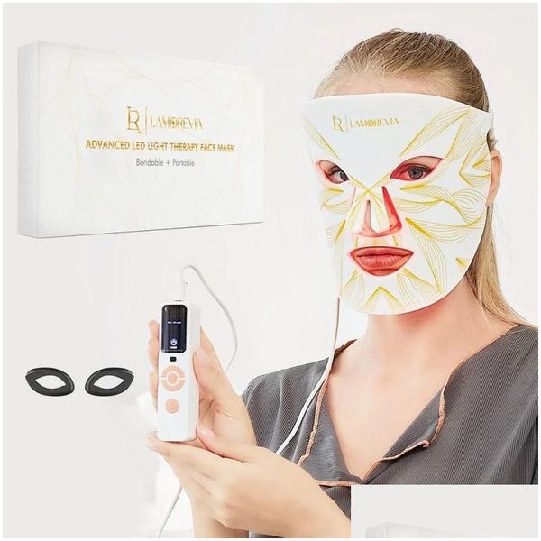 Epilierer Sile Gesichtsmaske LED P auf heller Haut Schönheitstherapie 4 Farben 231128 Drop Lieferung Gesundheit Rasieren Haarentfernung DHMO6