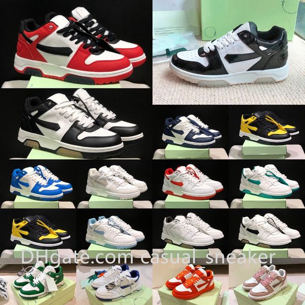 Mit Box Top Leder Qualität Out Of Office Freizeitschuhe OOO Low Tops Plateau Sneakers Weiß Panda Schwarz Grün Grau Oliv Syracuse Skate Trainer Sport