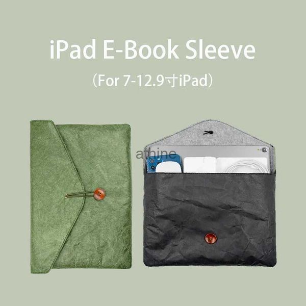 Tablet PC Casos Sacos Vintage Envelope Estilo Manga Bolsa CoverTyvek Papel Tablets Bag Case para iPad Mini6 8.3 iPad 9.7 10.2 10.5 Pro11 12.9 polegadas YQ240118