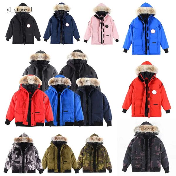 Kanda Goose Brand Jackets Мужское пальто Canadas Goose Goose Winter Hoat, дамы преодолевают палочку для ветров жены 2024 Модное повседневное теплое пальто Антарктическое холодное костюм 516