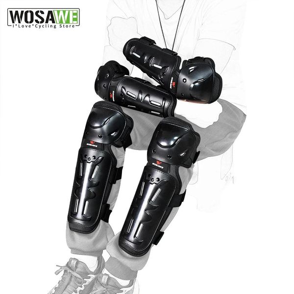 Supporto Wosawe Outdoor Sports Knee Elbow Pads PE Protettore ciclistico MOTORCYCLE Scivo di snowboard Bike Offroad Skateboarding Support Brace