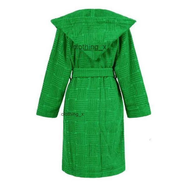 Abiti vintage jacquard Abiti da notte INS Moda Asciugamano verde Design Accappatoi Donna Autunno Inverno Accappatoi in cotone Nuovo arrivato1879737