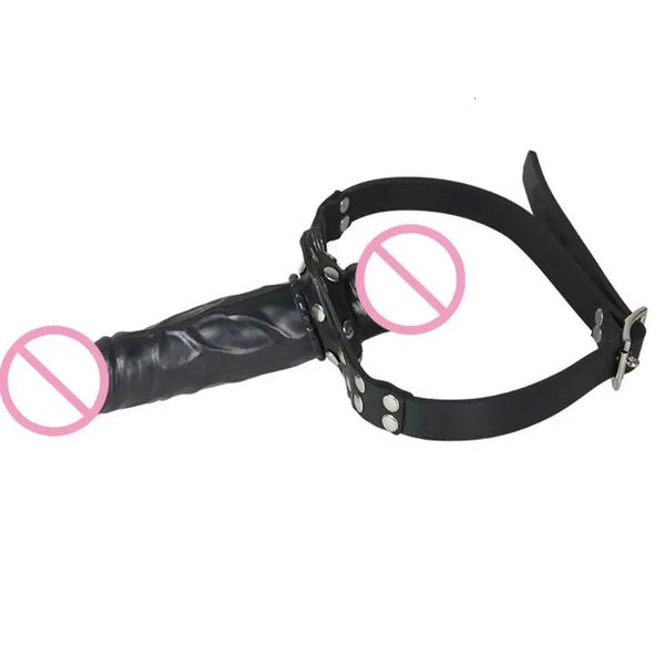 Strap On Face Dildo Bocca Pene regolabile BDSM Giocattolo adulto del sesso per donne Coppie U1JD 240117