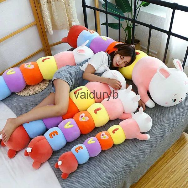 Burattini creativi del fumetto Caterpillar Bunny peluche cuscino coccolone ldren bambola addormentata invia regali di compleanno a ragazze e amicivaiduryb