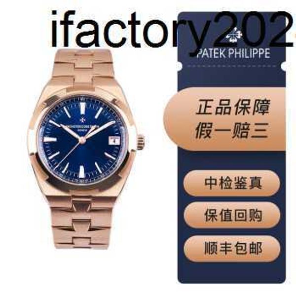 Orologio VacherinConstantinns Movimento automatico Zf Factory SuperClone Jiangshi Dandun Orologio serie Four Seas Diametro 4500V Conchiglia dorata Cintura dorata Blu