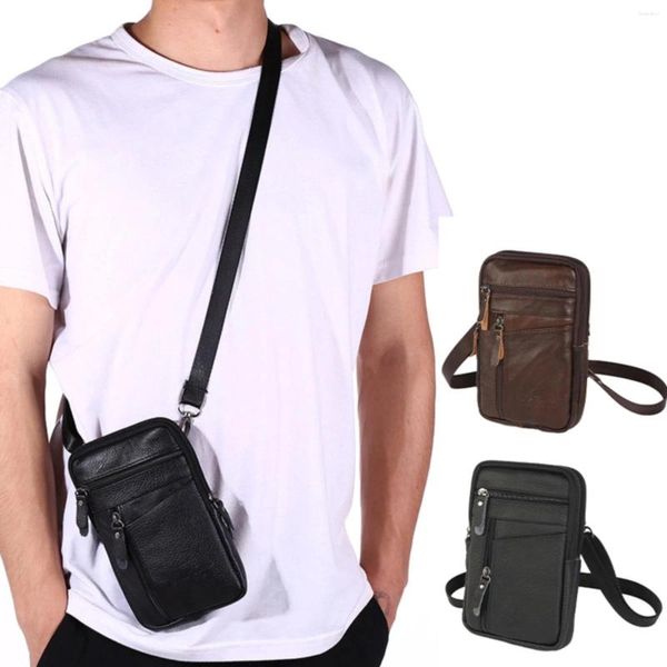 Sacos de cintura moda masculina bolsa de mão bolsa de ombro crossbody cinto pacote fanny viagem hip pendurado pacotes de couro dos homens