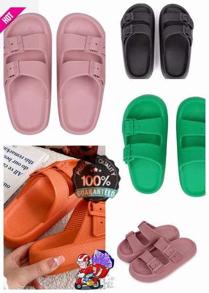 Sommermode Damen Hausschuhe Bequeme Freizeitpantoffeln Damen Schwarz Rosa Orange Strandschuhe Herren Damen Sandalen