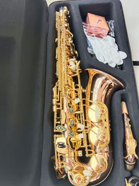 Alta Qualidade Japão Novo A-W01 Fósforo Cobre Alto Saxofone Instrumento Musical Profissional Woodwind Latão E Sax Série Com Bocal Palhetas Neck Case