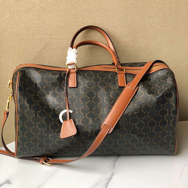 Duffel Çantalar Crossbody Canvas Seyahat Omuz Büyük Kapasiteli Alışveriş Tote Under Embil Çantaları Kadın Erkek Tatil Çantaları Çanta Çanta Çantası Lady Moda Mektupları