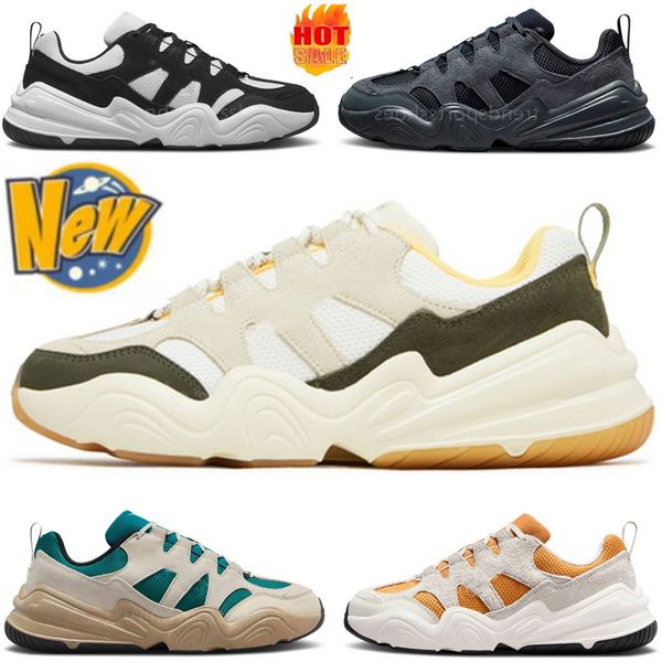 Tech Hera Dad-Schuhe, helles Erzholzbraun, Glimmergrün, blasses Elfenbein, Segellagerfeuerorange, für Herren und Damen, Stoßdämpfung, rutschfest, verschleißfest, klobige Turnschuhe, große Größe 13