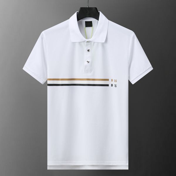 Camisa polo masculina de alta qualidade de verão, camisa polo masculina de algodão puro, manga curta, moda casual, camisetas masculinas, cor sólida, pulôver de lapela, tamanho asiático M-3XL