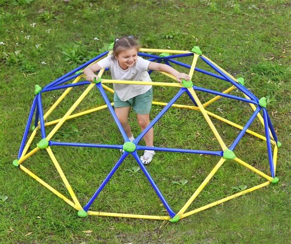 USA Stock Kids Climbing Dome Jungle Gym 6 ft Geometrischer Spielplatz Dome Climber Play Center mit rost- und UV-beständigem Stahl Suppo8345645