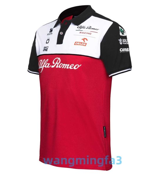 2024 Modelo Camisetas Masculinas Designer 22 Verão Novo Alpha F1 Racing Polo Camisa Secagem Rápida DIY Versão da Equipe