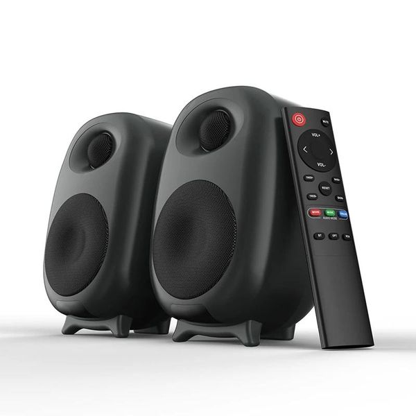 Alto-falantes 2 polegadas SR06 Laptop Bookshelf Speakers Home Theater Som Estéreo 60W Super Bass Boom Box Wireless TV Subwoofer Bluetooth Speaker