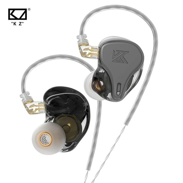 Kulaklıklar KZ DQ6S Kablolu Kulaklık 3 Dinamik Sürücü Hifi Stereo Bas Oyun Kulaklıkları INEAR Monitör gürültüsü Müzik Spor Kulaklık Seti