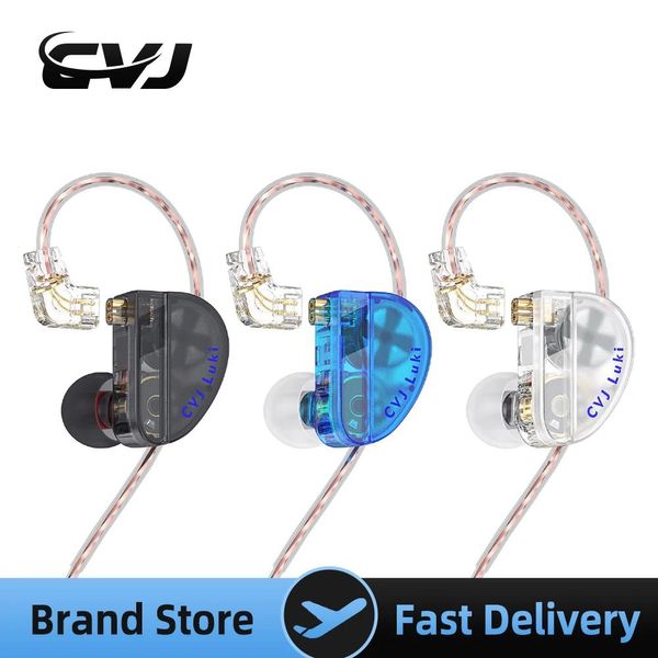 Kopfhörer CVJ Luki In-Ear-Kopfhörer, 10 mm, Dual-Einheit, vibrierendes Gaming-Headset, Hifi-Mikrofon, Musik, kabelgebundener Kopfhörer