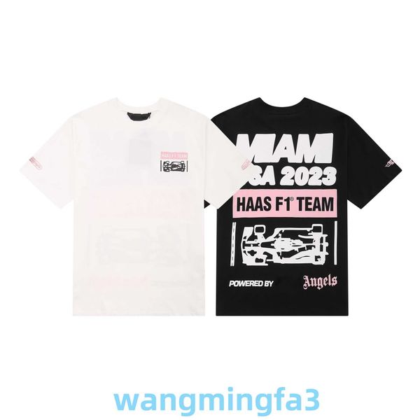 2024 T-shirt da uomo nuovo modello designer 23s Marchio di moda F1 Racing Lettera stampata T-shirt a maniche corte per uomo e donna High Street mezze maniche