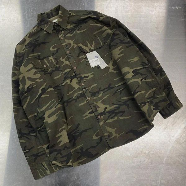 Männer Casual Hemden 2024 Männer Erstaunliche UnderMyCar Mode Camouflage Schädel Baumwolle Hemd Hohe Tasche Lange-ärmeln Größe 1 2 3 4 #678