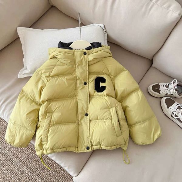 Months Girl Mädchen, Baby-Jungen-Jacke, Mantel, Off-Season-Daunen-Set für mittlere und große Kinder, verdickter kurzer Stil, neuer Winter