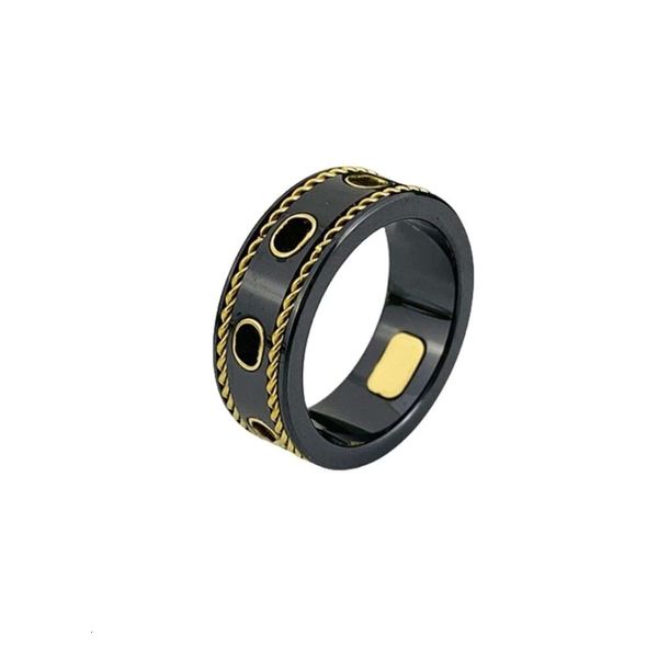 G Designer Anello Donna Alta qualità Con scatola Anelli Moda Anello di lusso unisex per uomo Donna Ceramica unisex Chip Lettera Anelli Gioielli Regali di compleanno di Natale