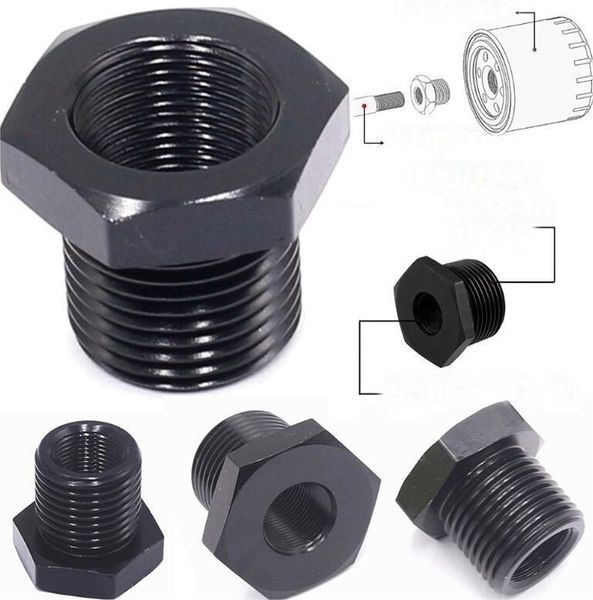 1/2-28 macho para conector de rosca de filtro de aço inoxidável para napa 4003 wix 24003 ss soent armadilha adaptador de extensão de tampa de extremidade entrega direta