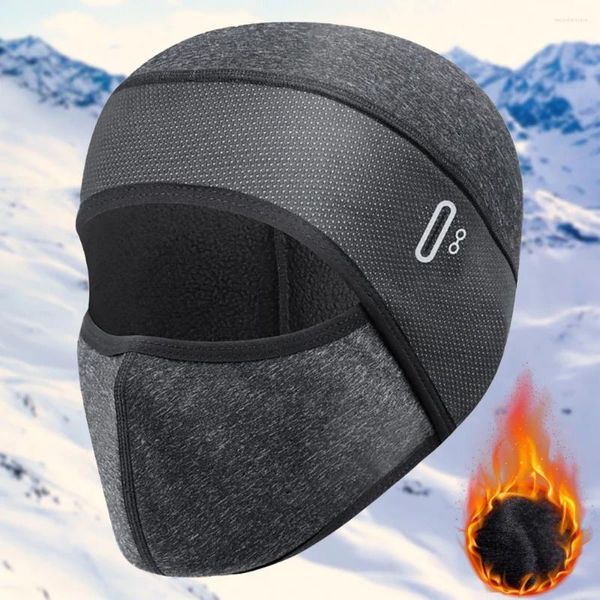 Capacetes de motocicleta térmico inverno balaclava ciclismo máscara facial quente esportes ao ar livre esqui pesca caça lenço de lã boné bandana