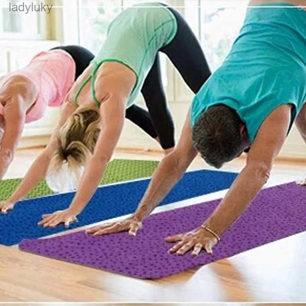 Yogamatten, Yogamatte, rutschfest, Yoga-Handtuch, Decke, Naht, extra lang, faltbar, Fitness-Übung, Pilates-Matte, schnell trocknend, dünn, für Fitnessstudio, Sport, Decke, L240118