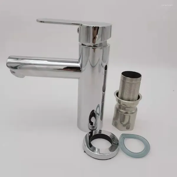 Rubinetti per lavandino del bagno Rubinetto per lavabo elettrolitico montato su piattaforma Ristorante Rubinetto per lavabo lucido El Faucet Rubinetto per acqua pubblico Prese di fabbrica