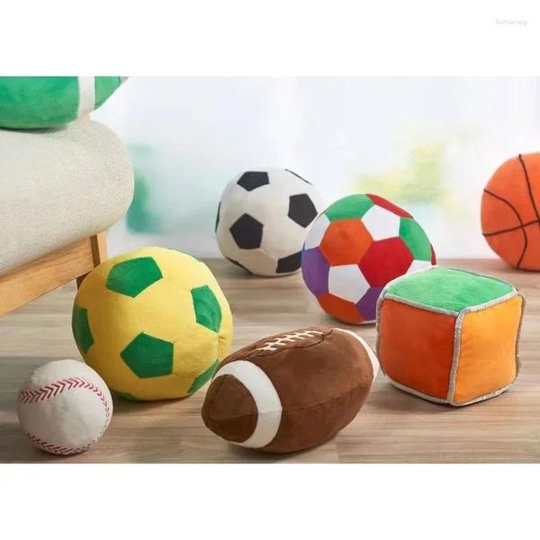 Kissen Ins Luxus 1:1 Trainingsball Fußball Korb Baseball Rugby Simulation Plüsch Kreative Junge Fan Geburtstagsgeschenk