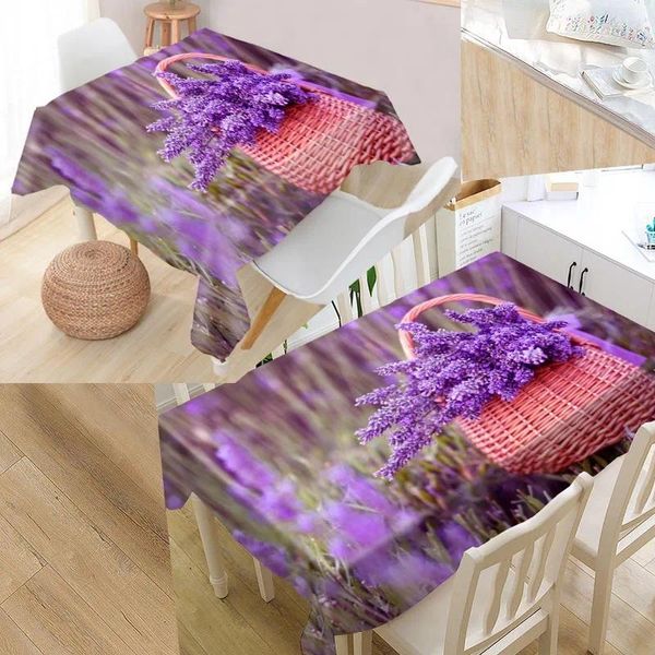 Tischdecke Shunqian Custom Lavendel Tischdecke Quadratisch/Rechteckig Für Hochzeit Abdeckung TV Abdeckungen Tee