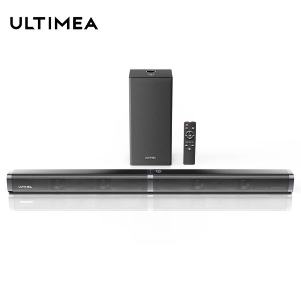 Soundbar ULTIMEA 100W TV SoundBar 2.1 Altoparlante Bluetooth 5.0 Sistema audio Home Theater Barra audio surround 3D Telecomando con subwoofer