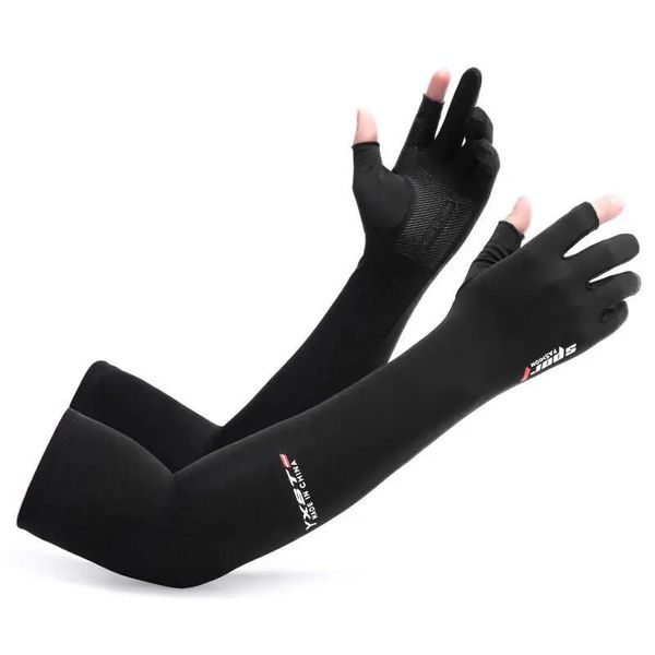 Ausrüstung 2pcs Sommerarmabdeckung Eis coole Männer Frauen Rennen Radfahr Fischersportbike Handschuhe 5Finger Manschette Sonne UV -Schutz