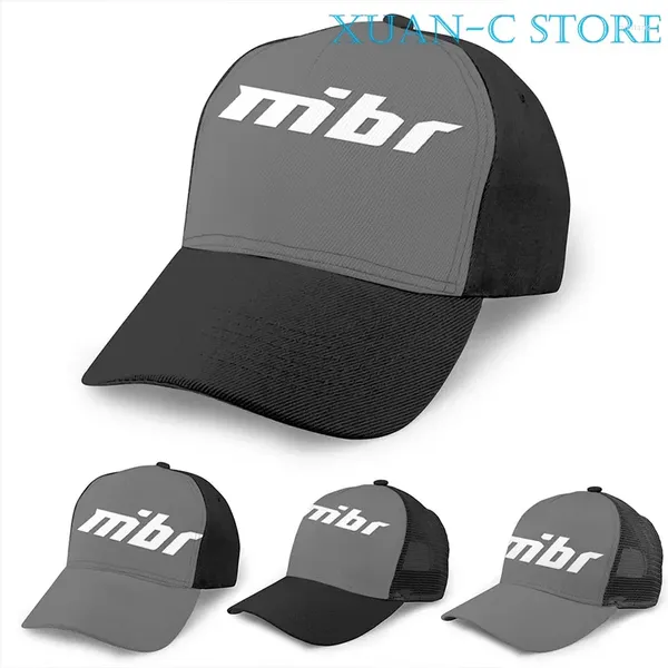 Top Caps Mibr Logo Beyaz Basketbol Kapağı Erkek Kadınlar Moda Tüm Baskı Siyah Unisex Yetişkin Şapka