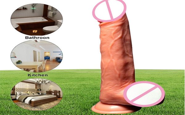 Vibrador sem fio realista vibrador vibrador aquecimento elétrico vibrando grande enorme pênis g ponto brinquedos sexuais para mulheres usb recarregável y1919835143