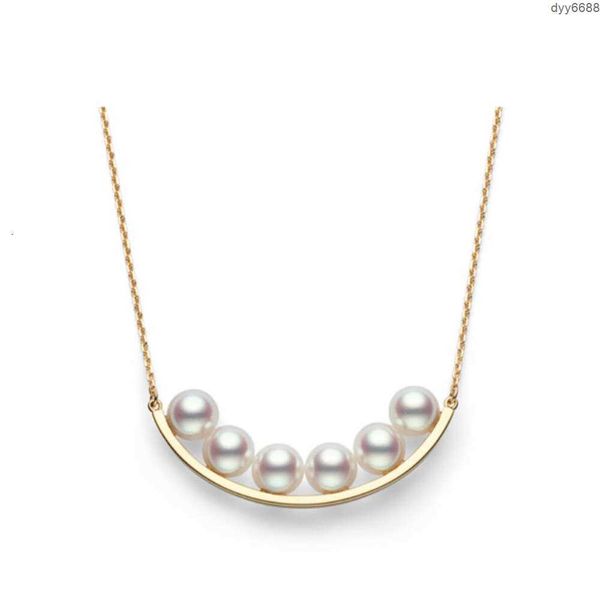 Tiffanylris ace pingente colares de pérolas smiley colar mesmo temperamento simples corrente de clavícula feminina e produtos tiktok de alta qualidade