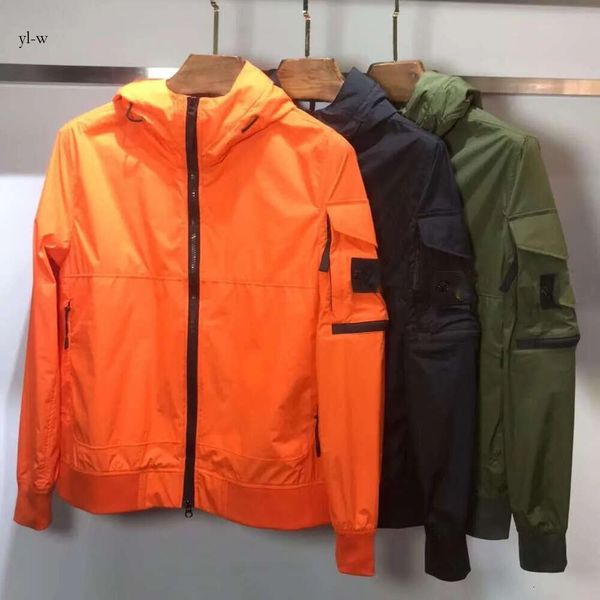 Oberbekleidung Designer Abzeichen Reißverschluss Hemd Jacke Lockerer Stil Frühling Herbst Herren Top Oxford Atmungsaktiv Tragbare High Street Stones Rock Island Kleidung Jacke 1057