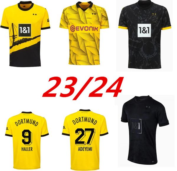 23/24 REUS REYNA SANCHO Camisas de futebol 2023 Copa versão DORTMUND KAMARA HUMMELS ADEYEMI BRANDT camisa HAZARD RYERSON BYNOE-GITTENS KIDS KIT uniformes de futebol 999