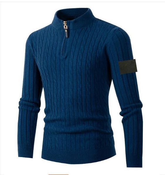 Stone Jacket Island Pullover Herren Designer Pullover Herrenpullover Langarm Strickpullover Mode Rollkragen Lässiges Sweatshirt Hohe Qualität
