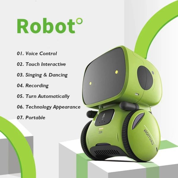Эмо-робот, умные роботы, танцевальный датчик голосовых команд, пение, танцы, повторяющийся робот-игрушка для детей, мальчиков и девочек, роботы Talkking 240117