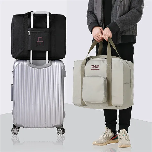 Вещевые сумки S/L, складные дорожные сумки унисекс, водонепроницаемые, из ткани Оксфорд, чемодан для хранения багажа, сумки большой вместимости