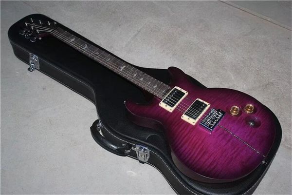 En kaliteli Paul Reed Santana Brezilyalı Yorgan Maple Özel 24 FRETS Mor Mor Guwood Klavye