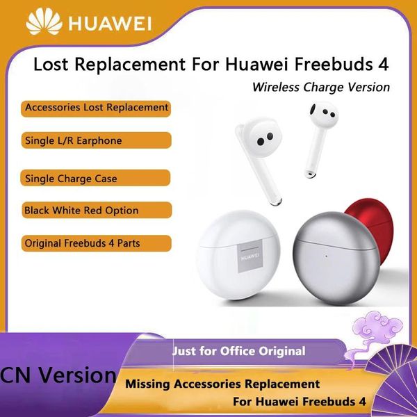 Kopfhörer-Originalteil-Ersatz für Huawei FreeBuds 4 Wireless Bluetooth-Ohrhörer, einzelne linke und rechte Kopfhörer-Ladehülle, Zubehör